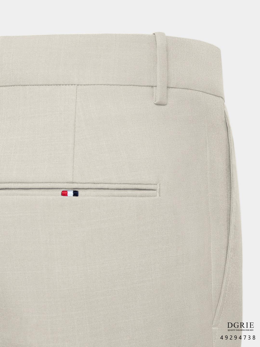 Play Slim Fit In Cream TR 2button Pants