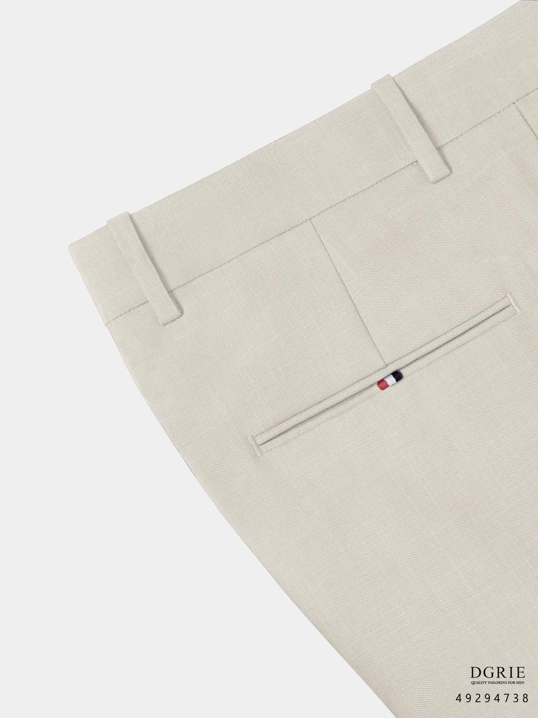 Play Slim Fit In Cream TR 2button Pants