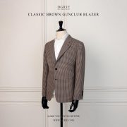 Vintage Gunclub Check Wool Brown Jacket - DGRIE