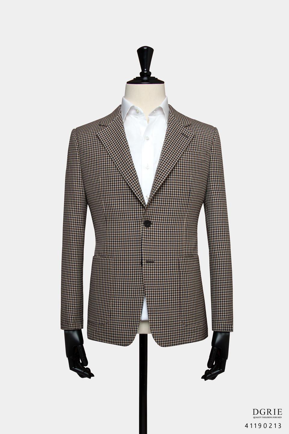 Vintage Gunclub Check Wool Brown Jacket - DGRIE