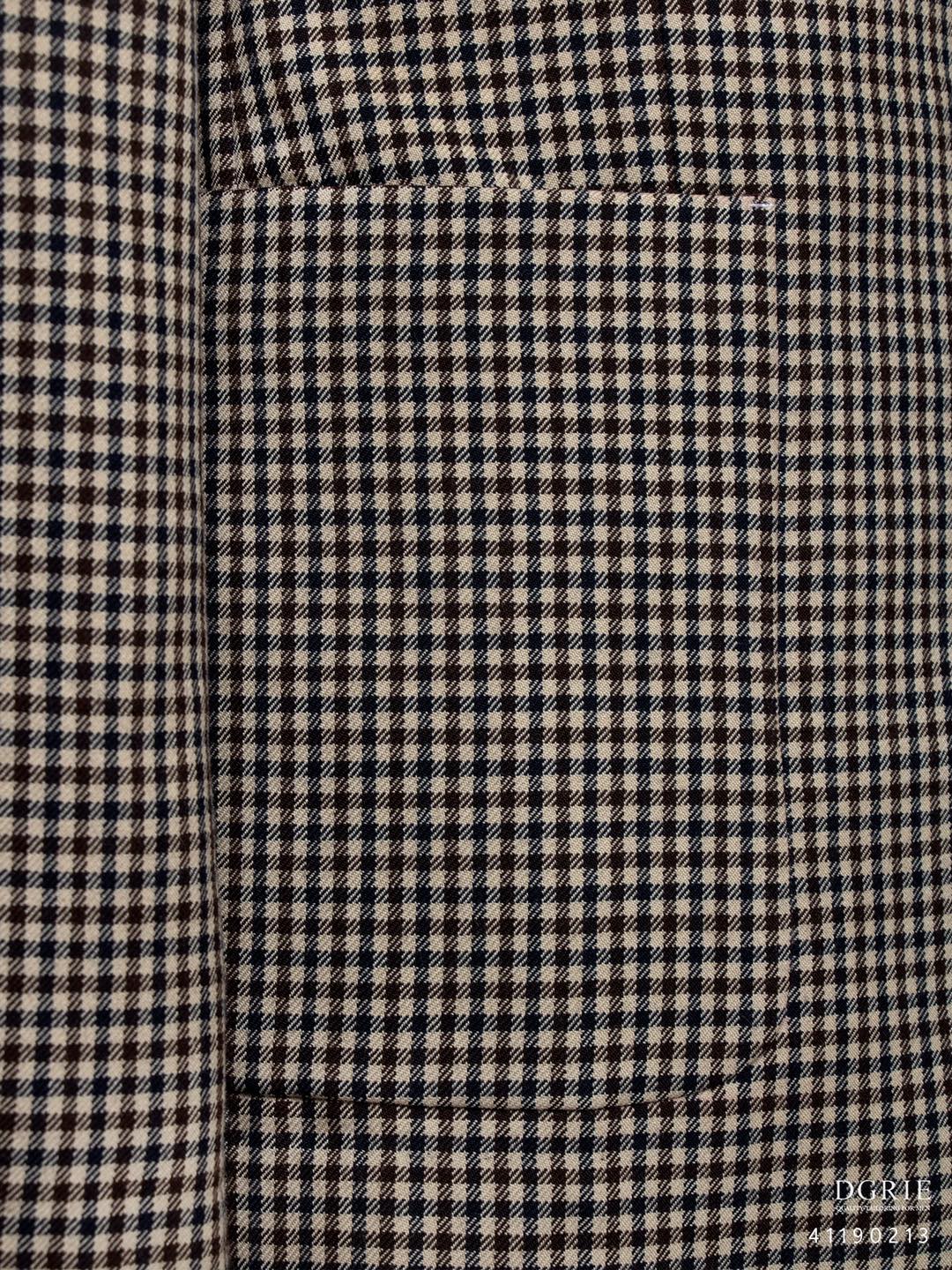 Vintage Gunclub Check Wool Brown Jacket - DGRIE