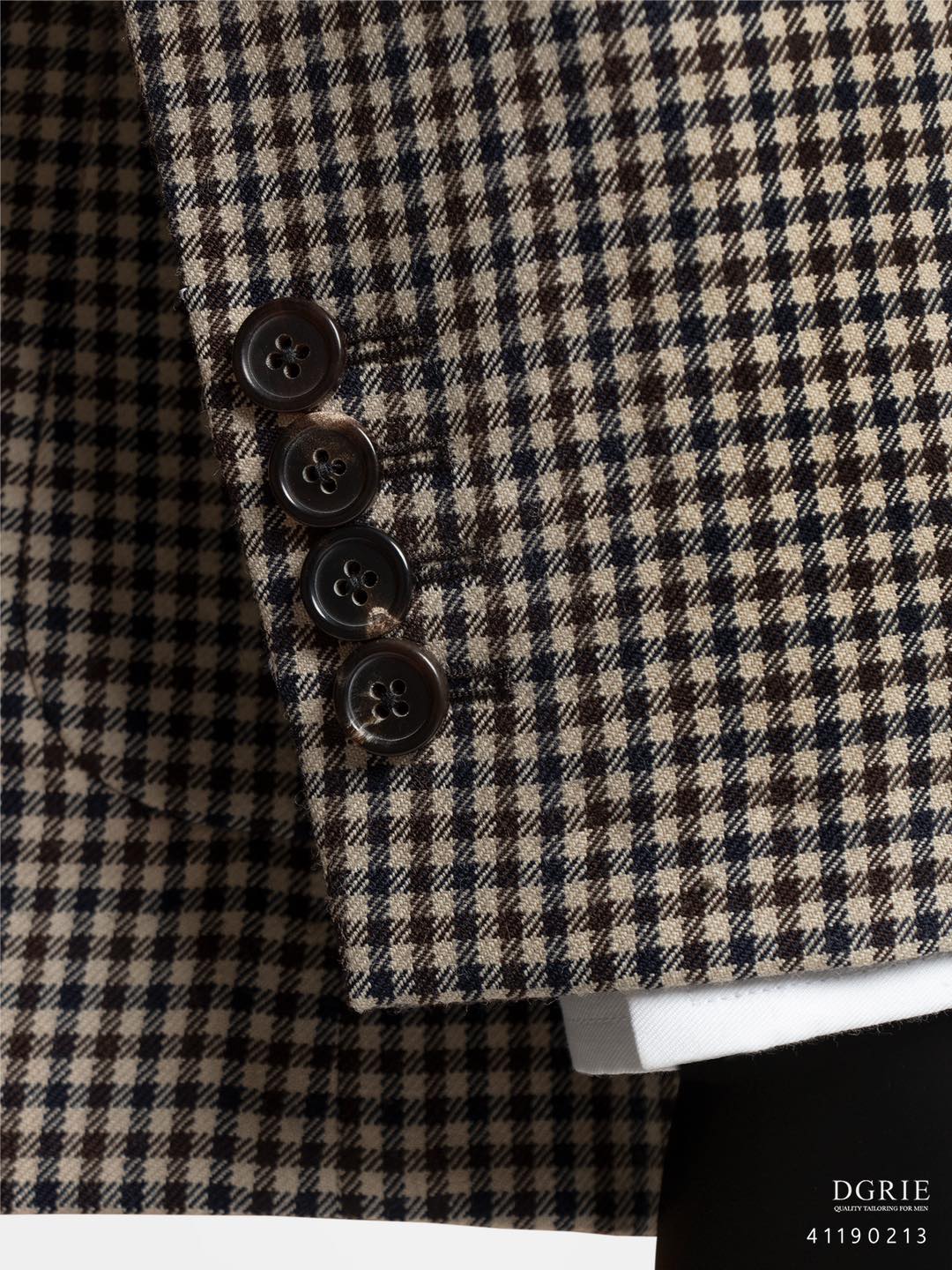 Vintage Gunclub Check Wool Brown Jacket - DGRIE