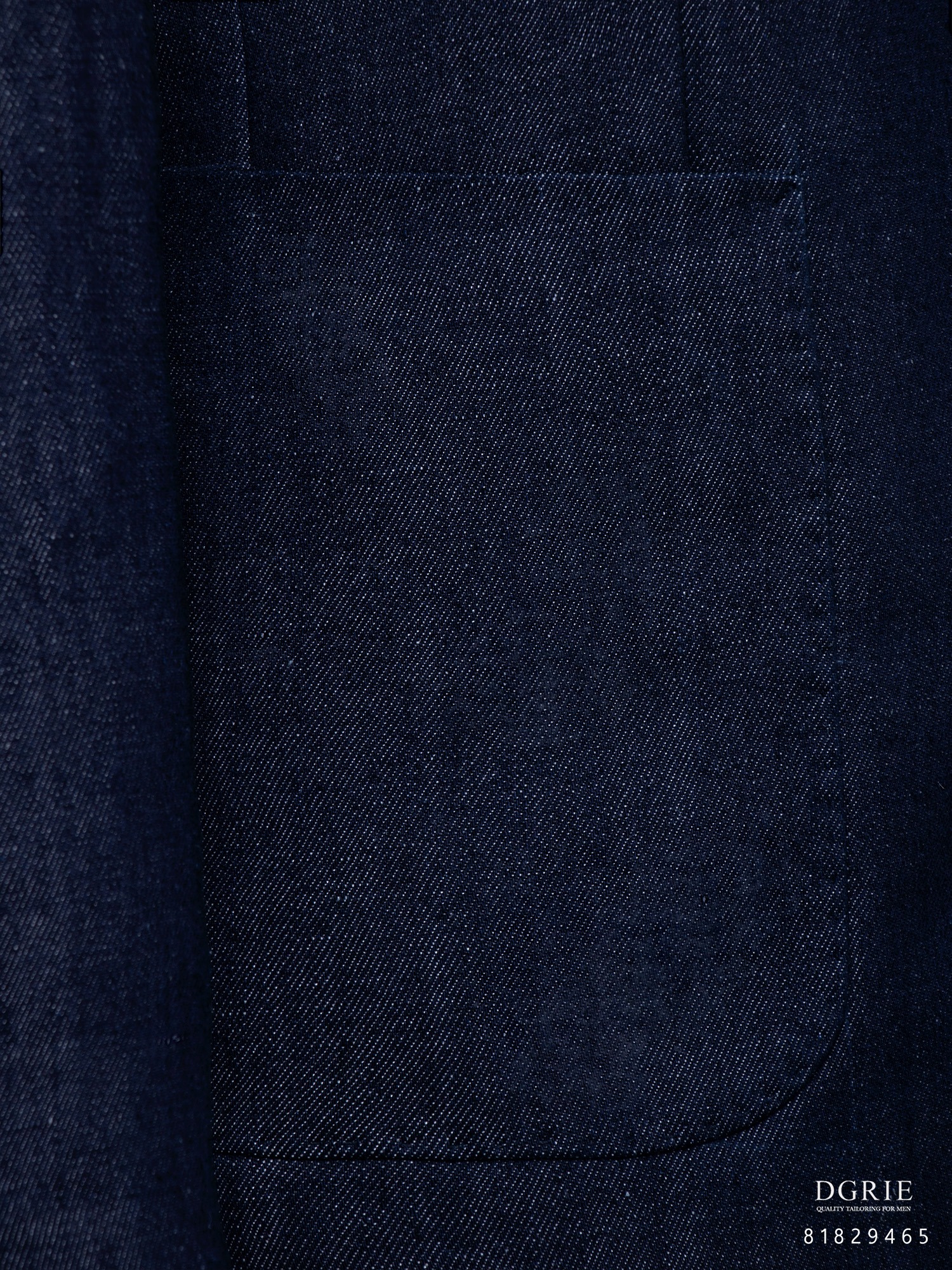 สูทยีนส์ Denim Notch Lapel Patch Pocket Jacket- DGRIE