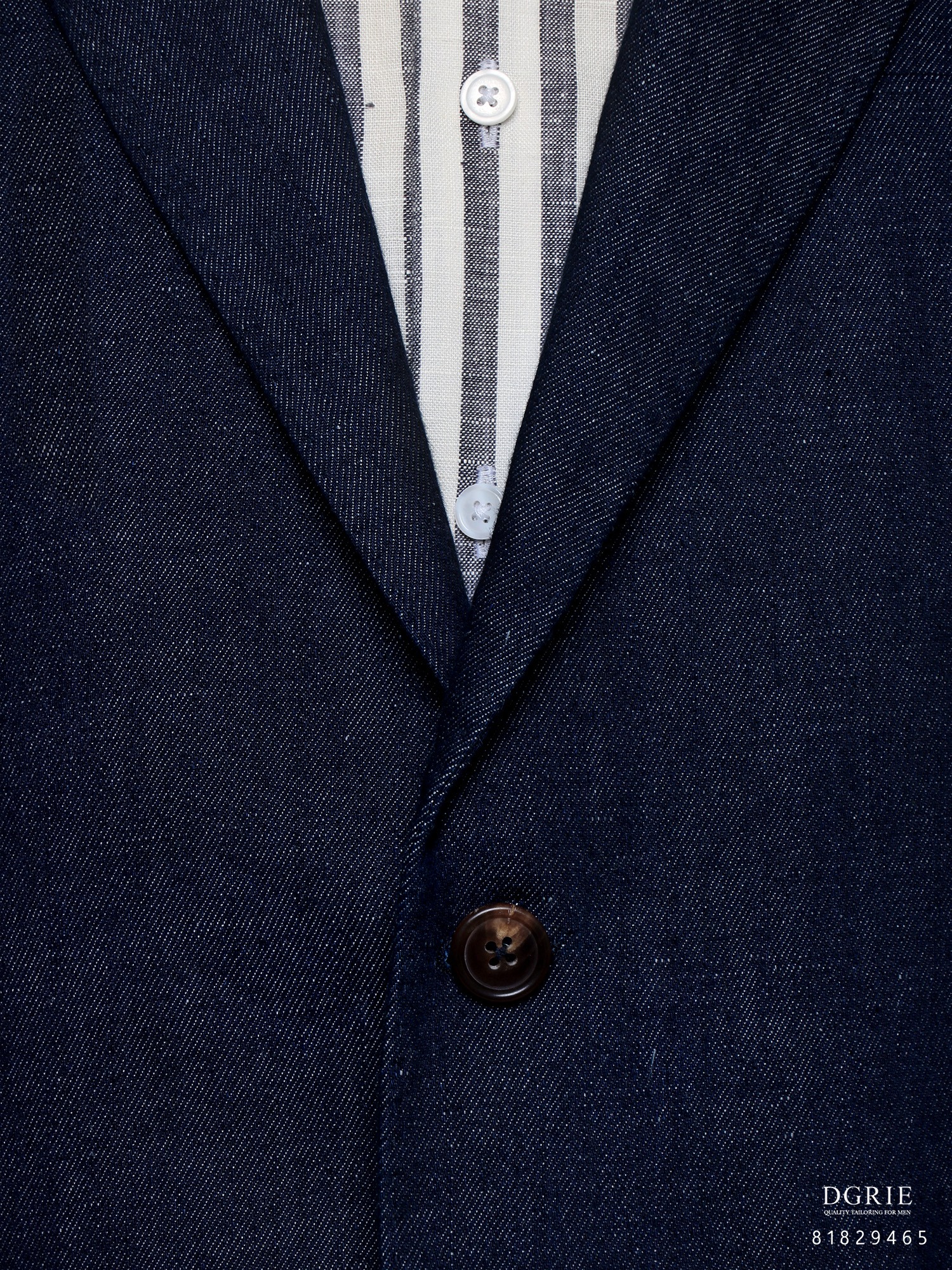 สูทยีนส์ Denim Notch Lapel Patch Pocket Jacket- DGRIE