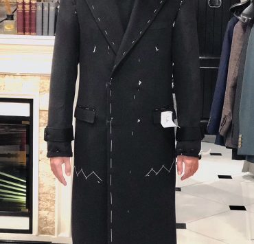 Fitting ตัดโค้ทสีดำ กันหนาว DGRIE Black Long Overcoat 14 Fitting ตัดโค้ทสีดำ กันหนาว DGRIE Black Long Overcoat