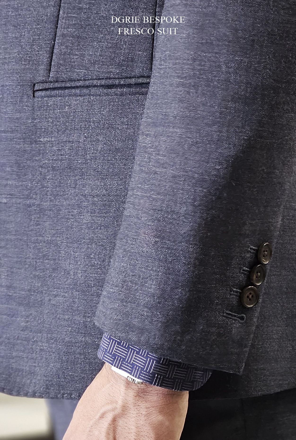 ตัดสูท สีเทา สไตล์คลาสสิค DGRIE GREY FRESCO SUIT