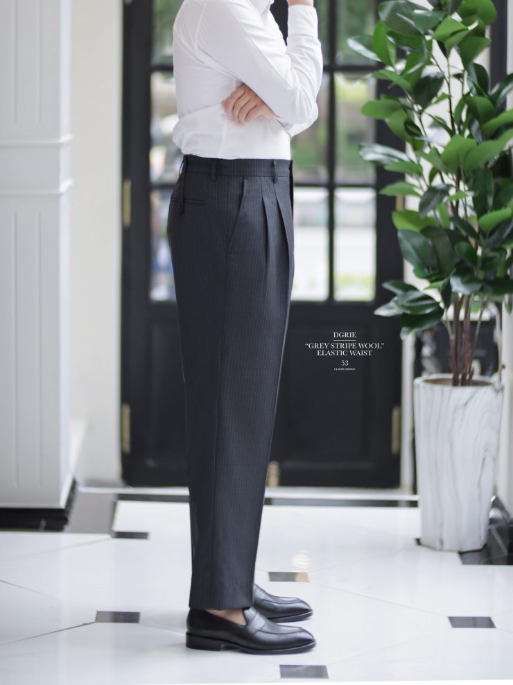 DGRIE PANTS 53 ตัดกางเกงเอวยางยืด ทรงกระบอก ELASTIC WAIST PANTS 25 DGRIE PANTS 53 ตัดกางเกงเอวยางยืด ทรงกระบอก ELASTIC WAIST PANTS