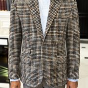 ตัดสูท Fitting Stylbiella Orange Window Flannel Wool Jacket