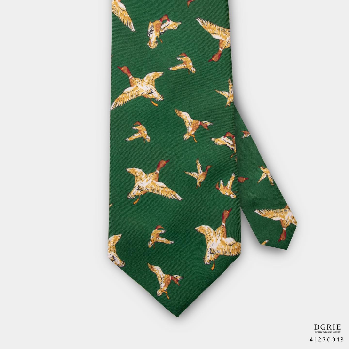 เนคไทวินเทจ High Quality Mallard Duck Green 4 Inch Necktie