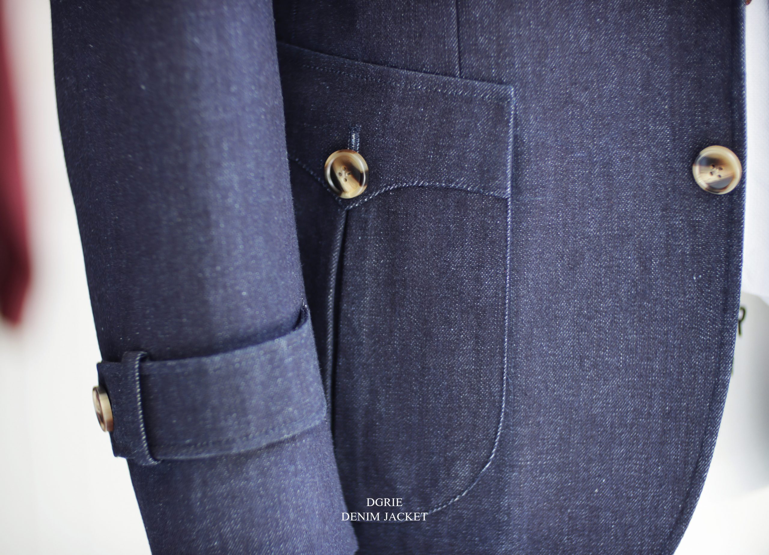 เสื้อสูทยีนส์ ตัดเสื้อยีนส์ NAVY DENIM CLASSIC SPORT JACKET