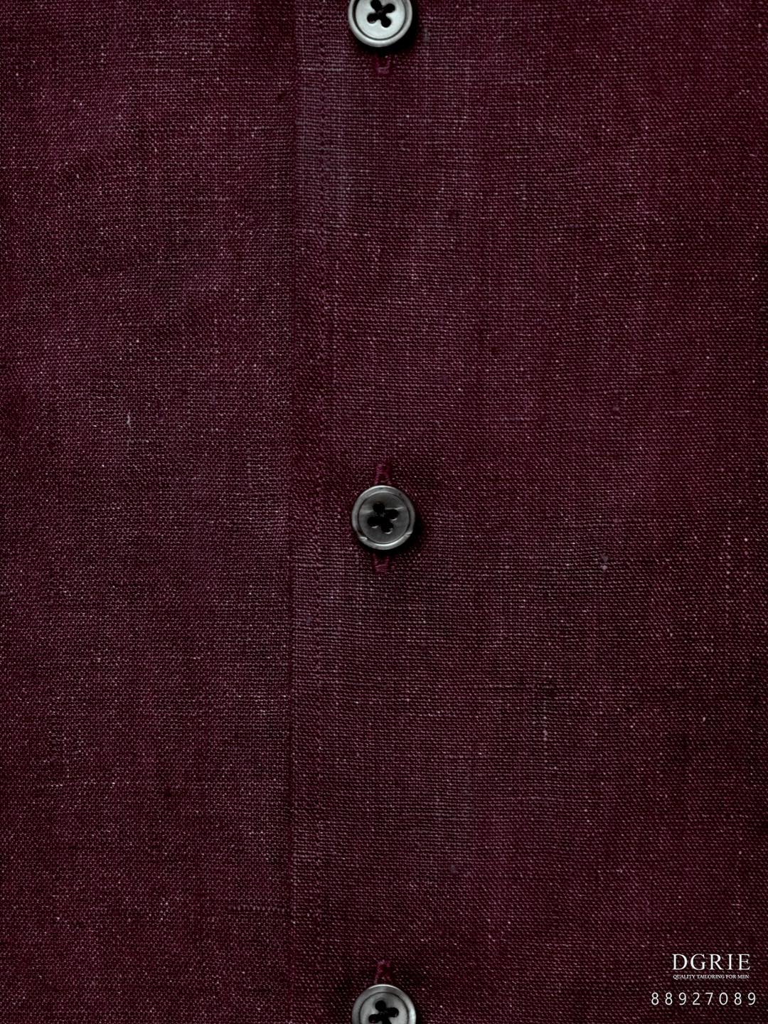 412911971_750411947122048_6512751710767485167_n เสื้อเชิ้ตลินิน สีแดง Poland Linen Burgundy Shirt
