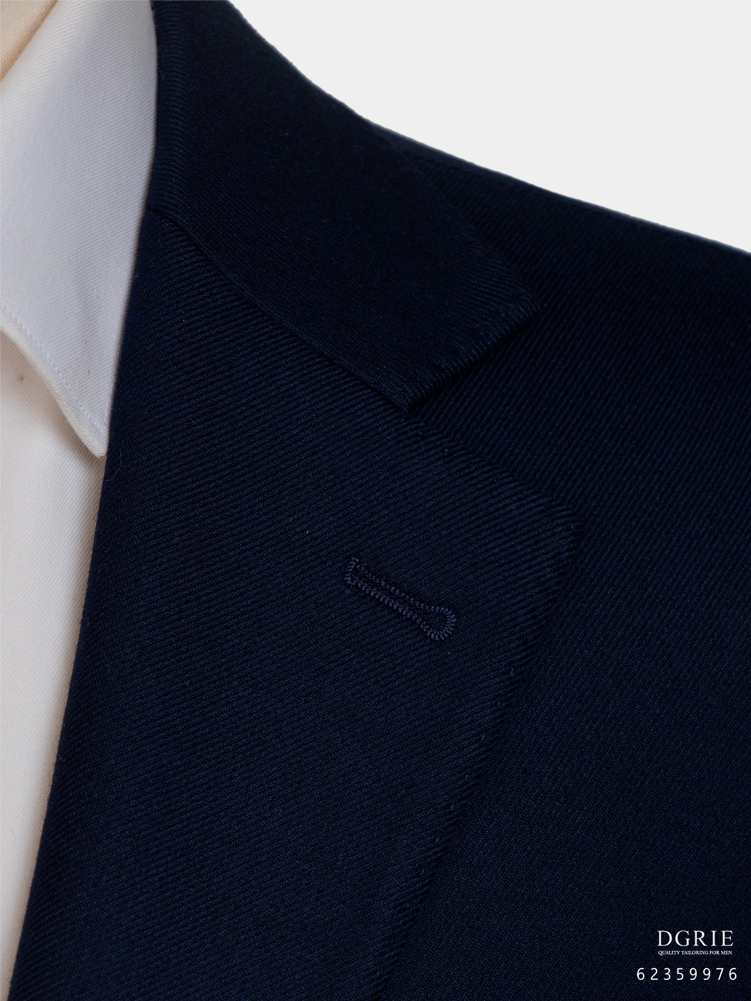 เสื้อสูทสีกรมเข้ม Dark Navy Wool Unlining 3 Pocket Jacket