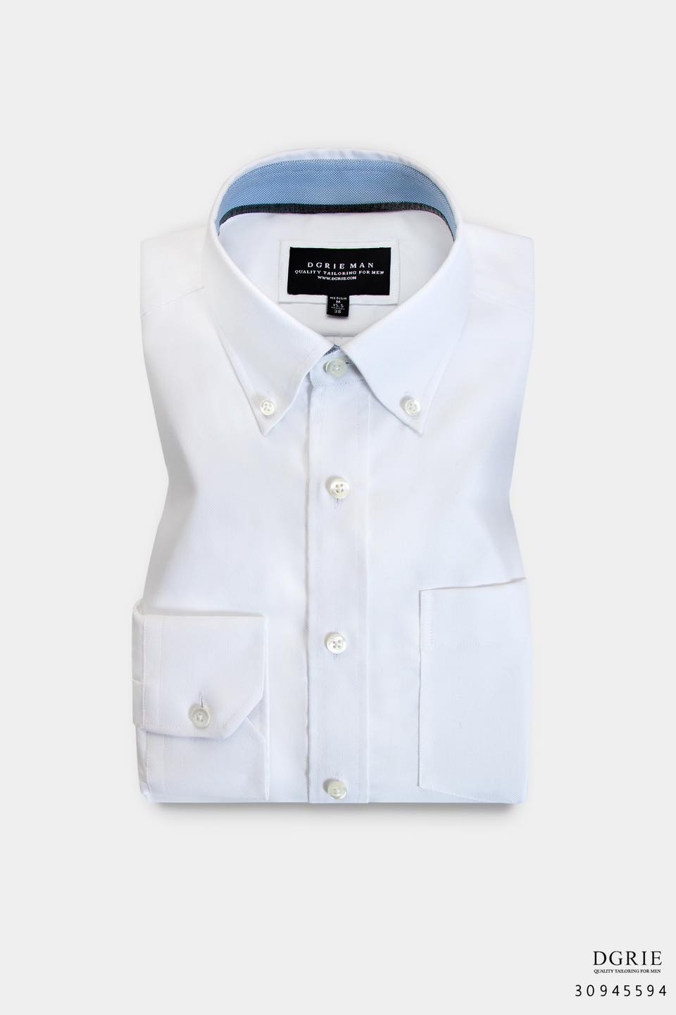 เสื้อเชิ้ตปกติดกระดุม DGRIE Cotton Oxford Button-Down