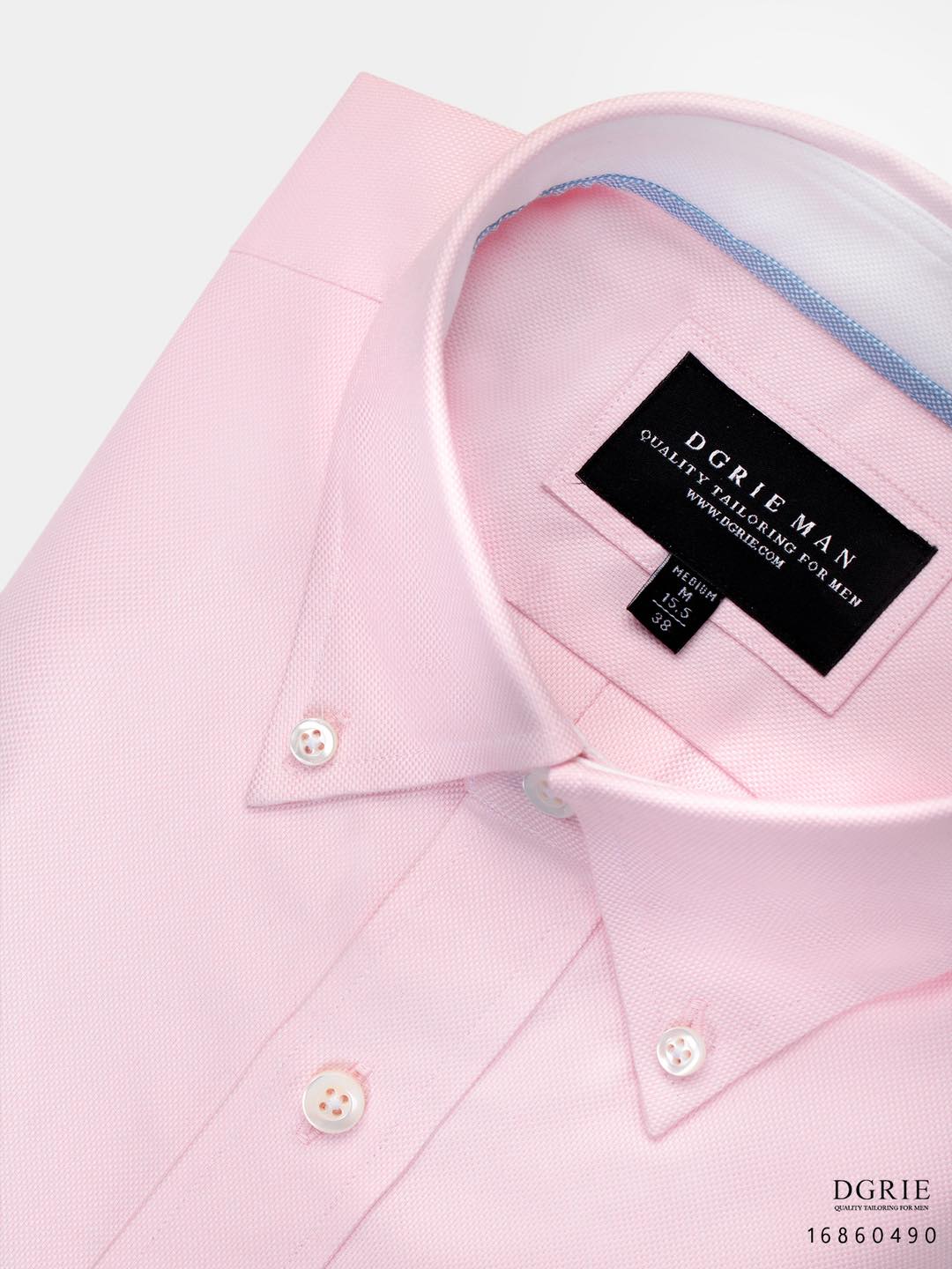 เสื้อเชิ้ตปกติดกระดุม DGRIE Cotton Oxford Button-Down