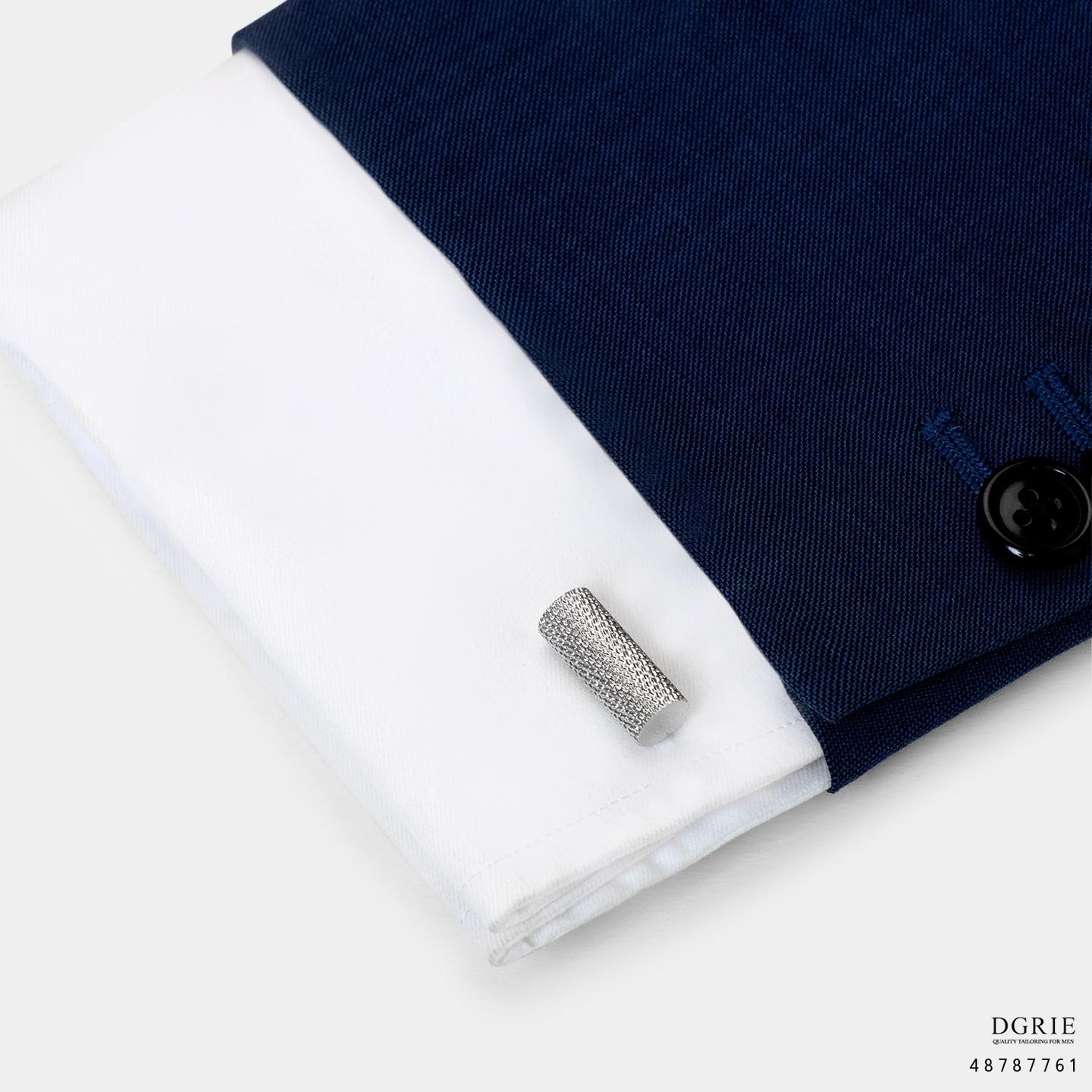 คัฟลิงค์ เสื้อเชิ้ต Mixed Bullet Cufflinks in Silver