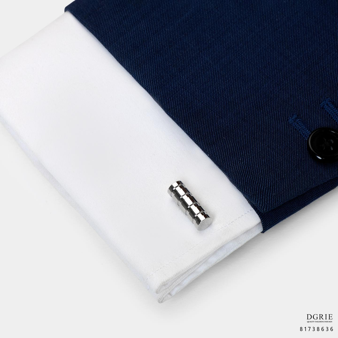 คัฟลิงค์ เสื้อเชิ้ต Mixed Bullet Cufflinks in Silver