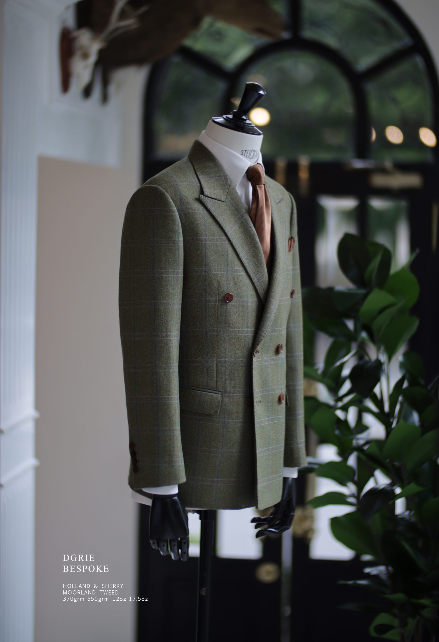 ตัดสูท DGRIE MOORLAND Olive Green Check Suits