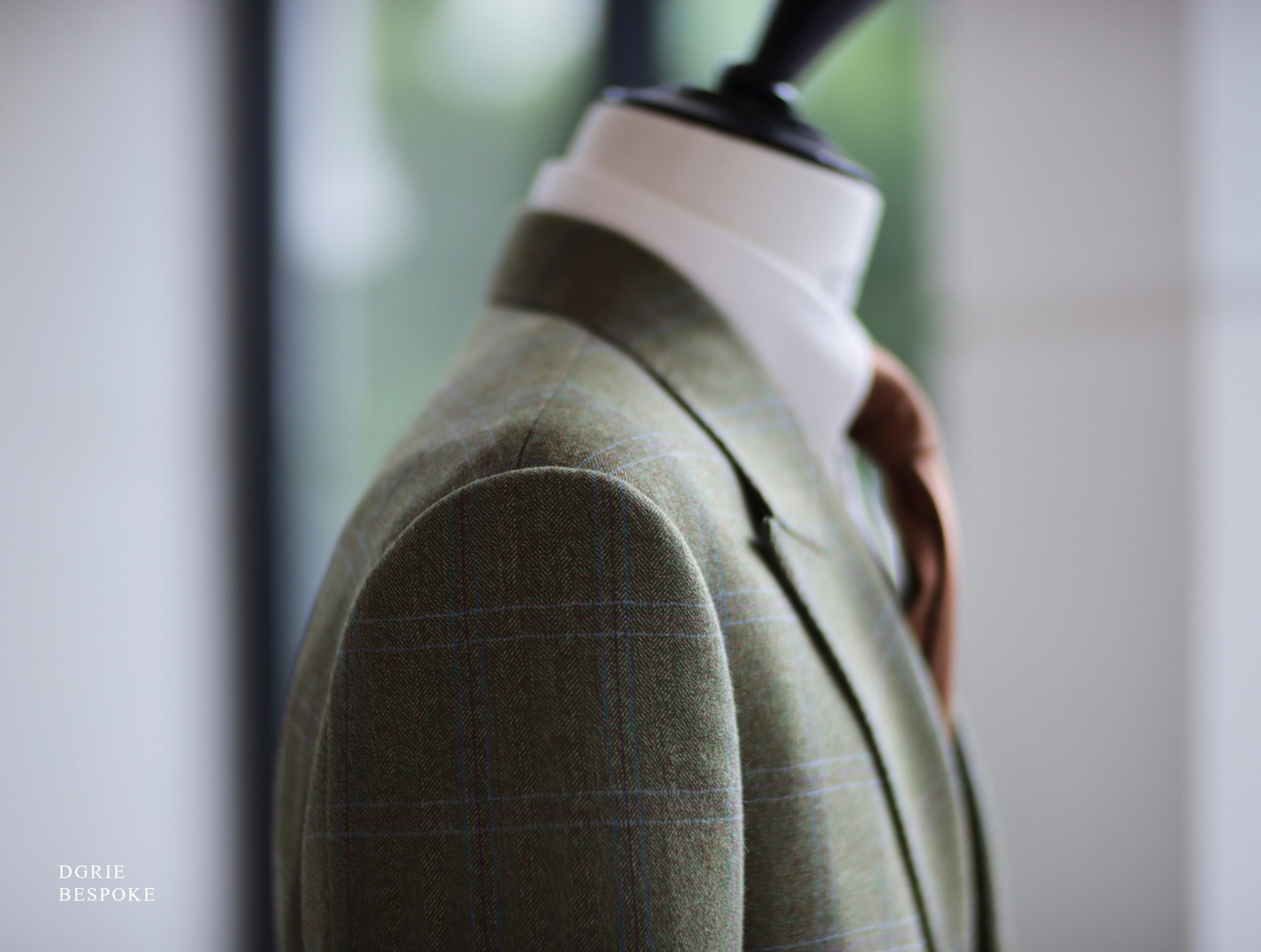 ตัดสูท DGRIE MOORLAND Olive Green Check Suits