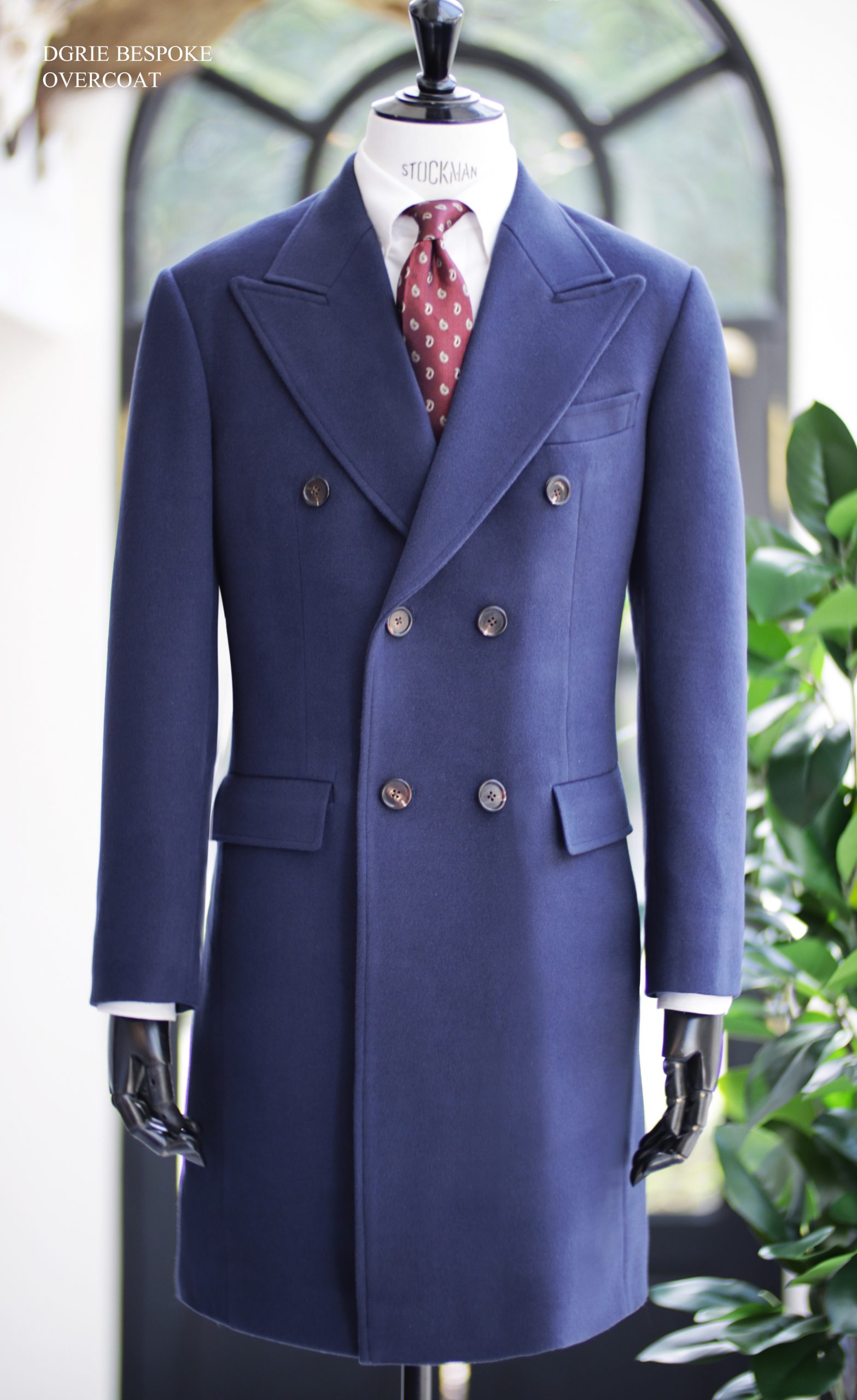 ตัดเสื้อโค้ท DGRIE Navy Blue DB Overcoat