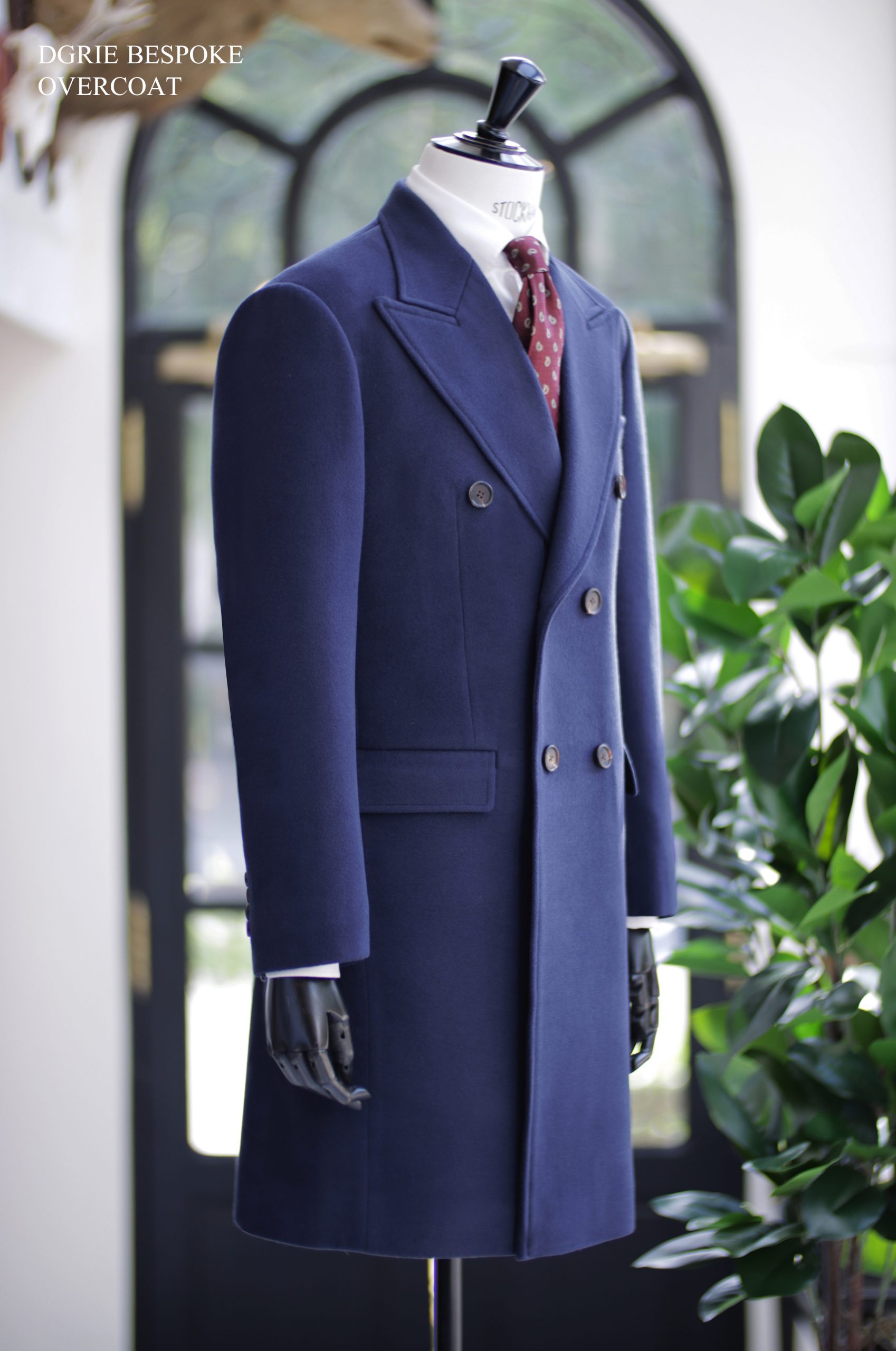 ตัดเสื้อโค้ท DGRIE Navy Blue DB Overcoat