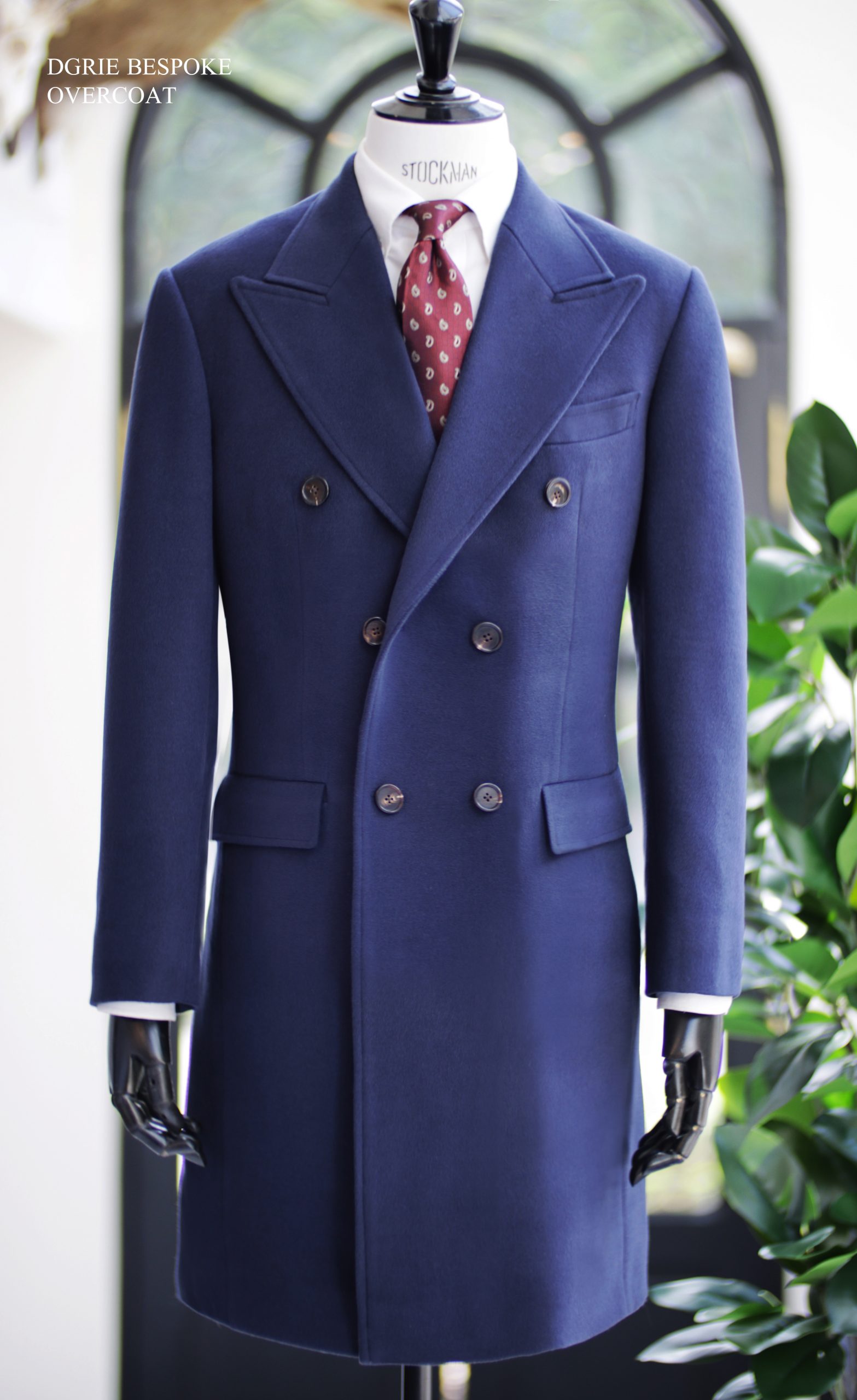 ตัดเสื้อโค้ท DGRIE Navy Blue DB Overcoat