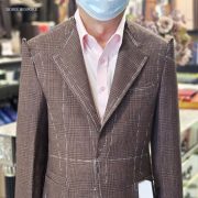 ตัดสูท Fitting Italy Prince of wales Wool Linen Sport Jacket