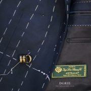 ตัดสูทหางม้า Navy Loro Piana Hand Lapel Canvas Suit