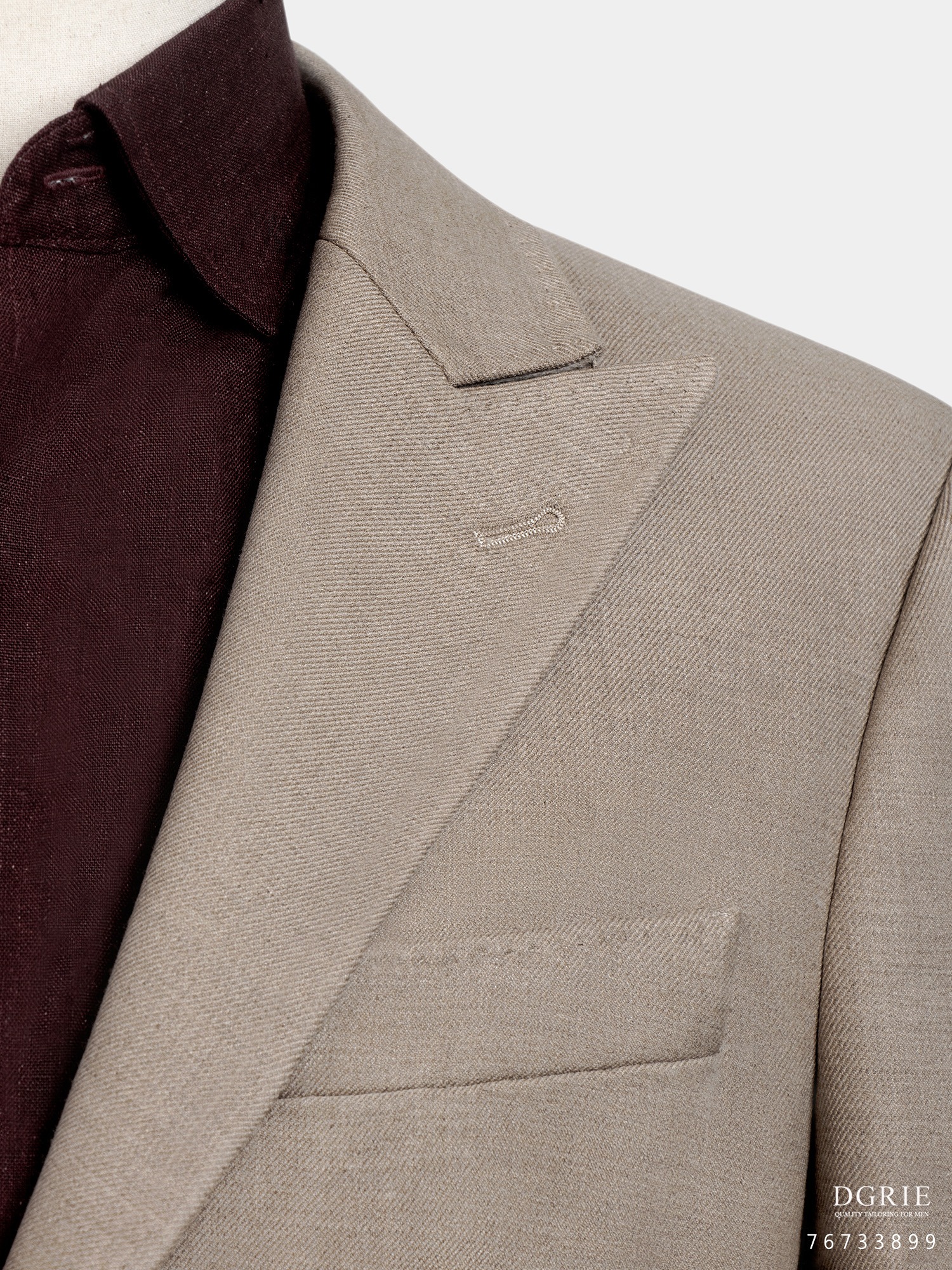 เสื้อสูท วินเทจ Sand Dollar Twill Wool Unlining Jacket