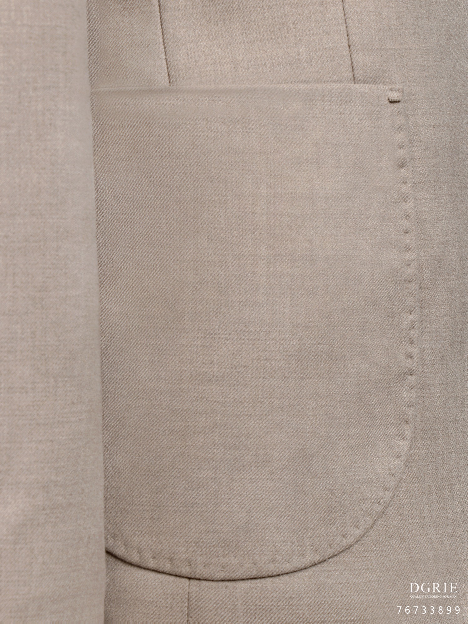 เสื้อสูท วินเทจ Sand Dollar Twill Wool Unlining Jacket