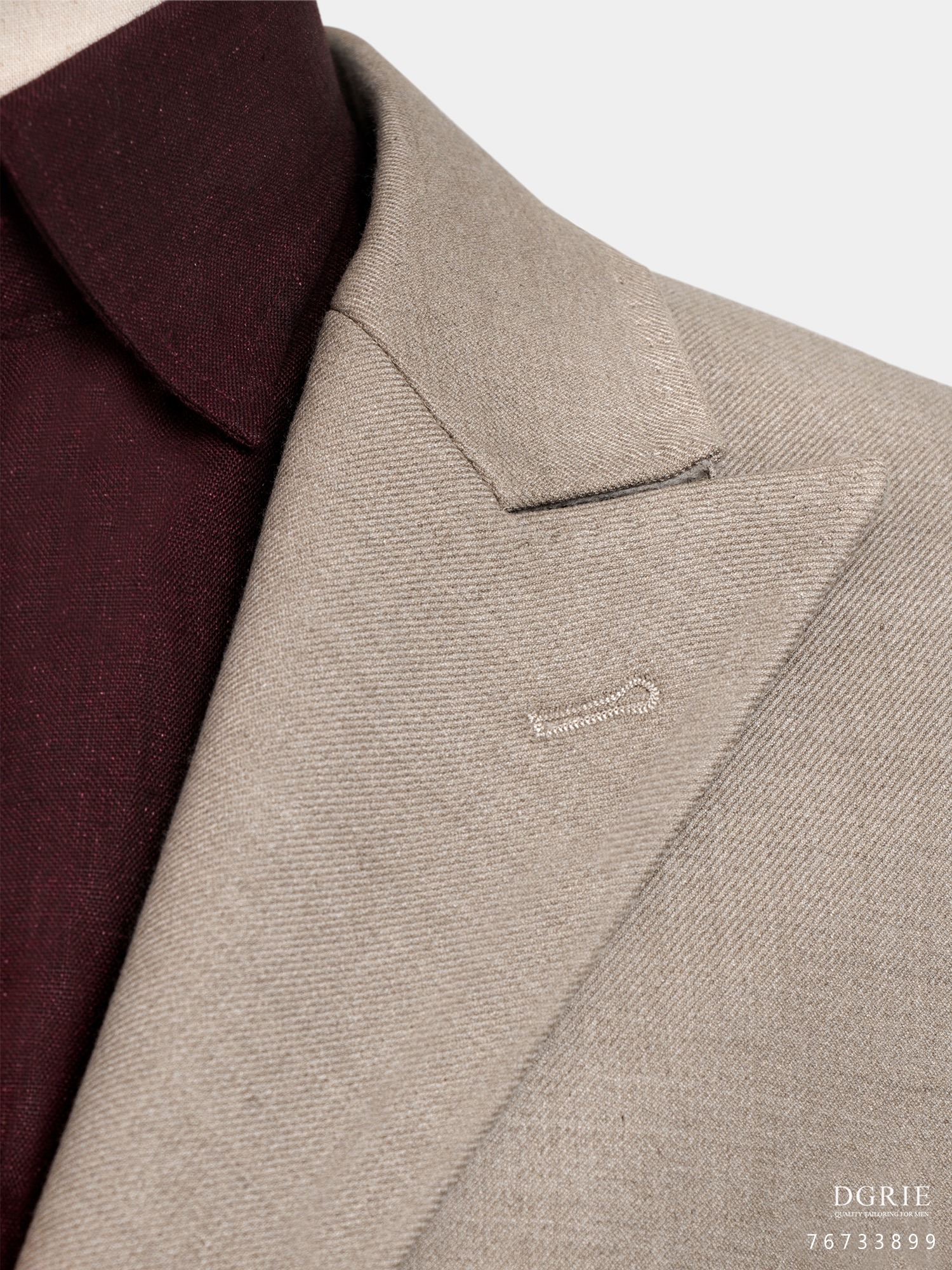 เสื้อสูท วินเทจ Sand Dollar Twill Wool Unlining Jacket