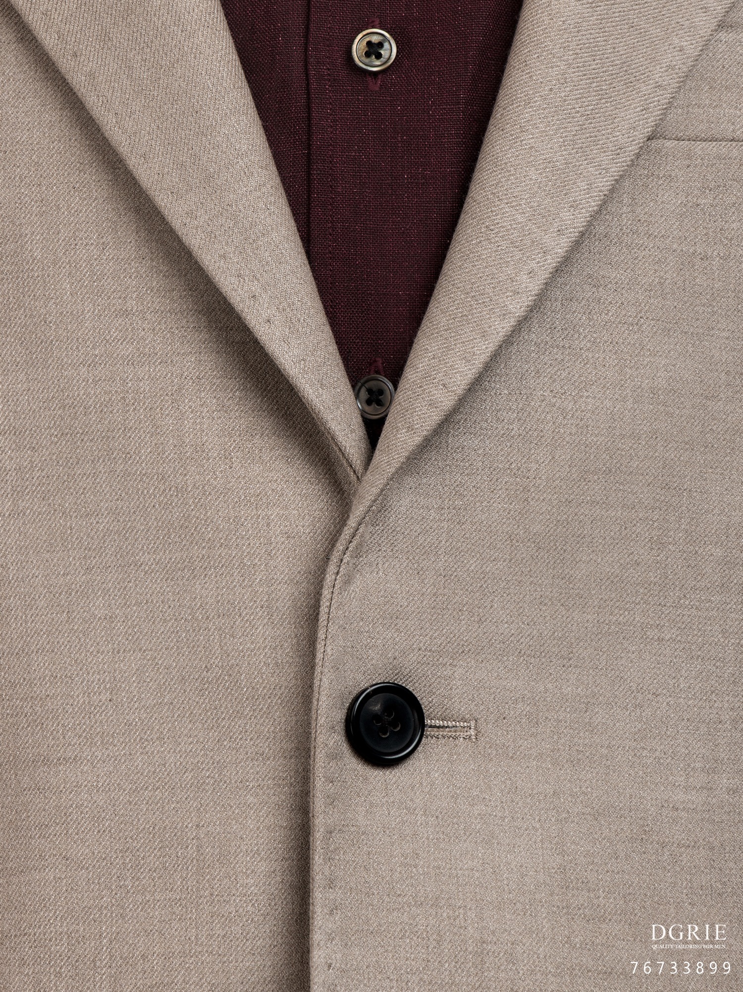 เสื้อสูท วินเทจ Sand Dollar Twill Wool Unlining Jacket