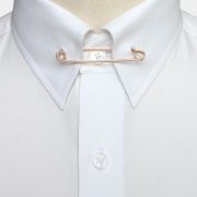 เข็มกลัดติดปกเชิ้ต วินเทจ Sterling Gold & Silver Collar Pin