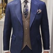 ร้านตัดสูท 3 Piece Navy & Brown Suits