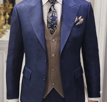 ร้านตัดสูท 3 Piece Navy & Brown Suits 14 ร้านตัดสูท 3 Piece Navy & Brown Suits