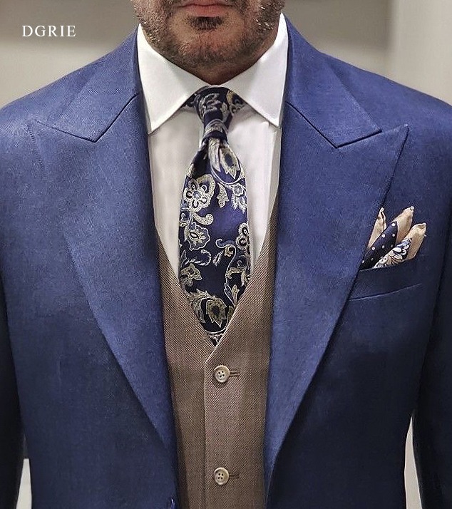 ร้านตัดสูท 3 Piece Navy & Brown Suits