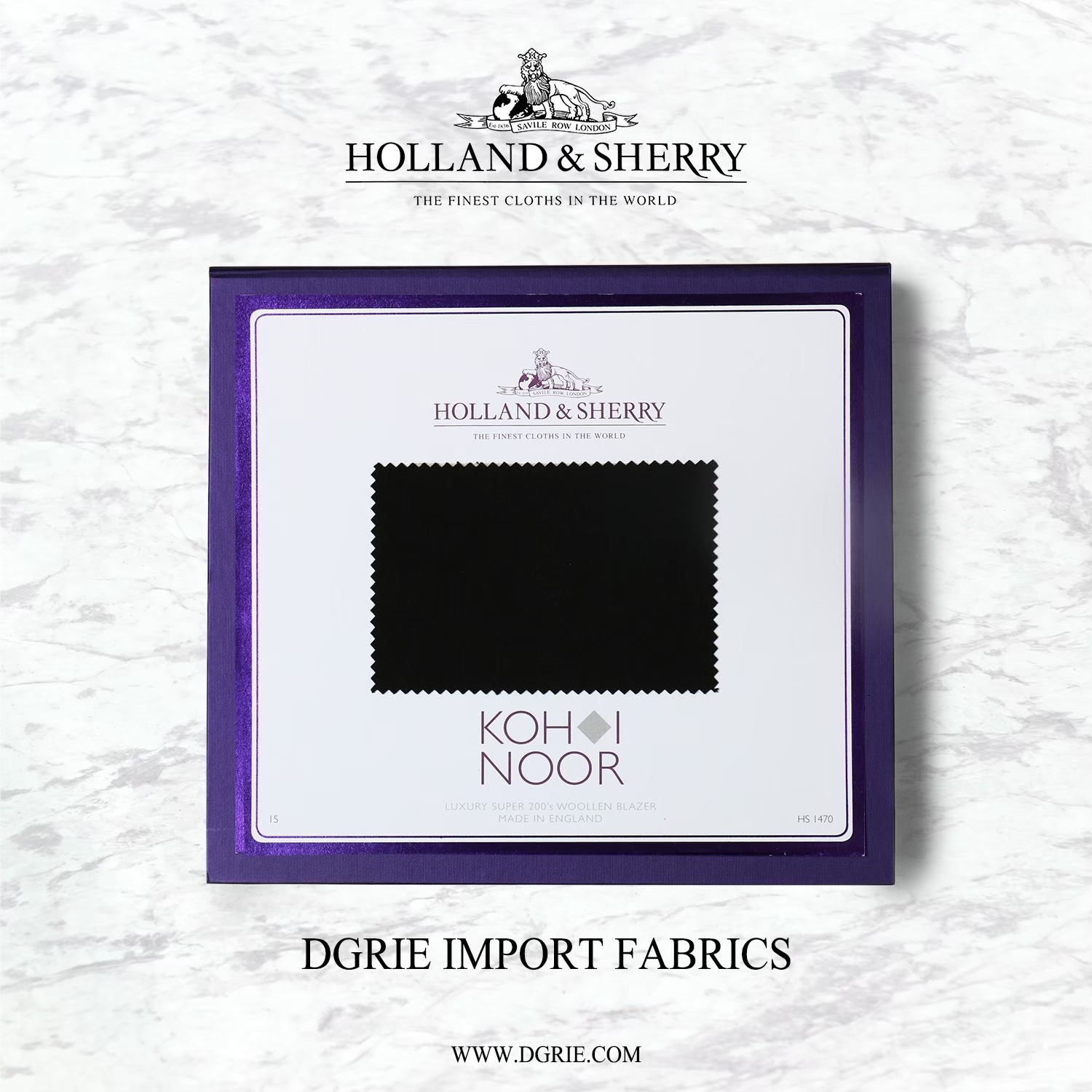 Koh i Noor - Holland & Sherry - LUXURY SUPER 200’s Woollen