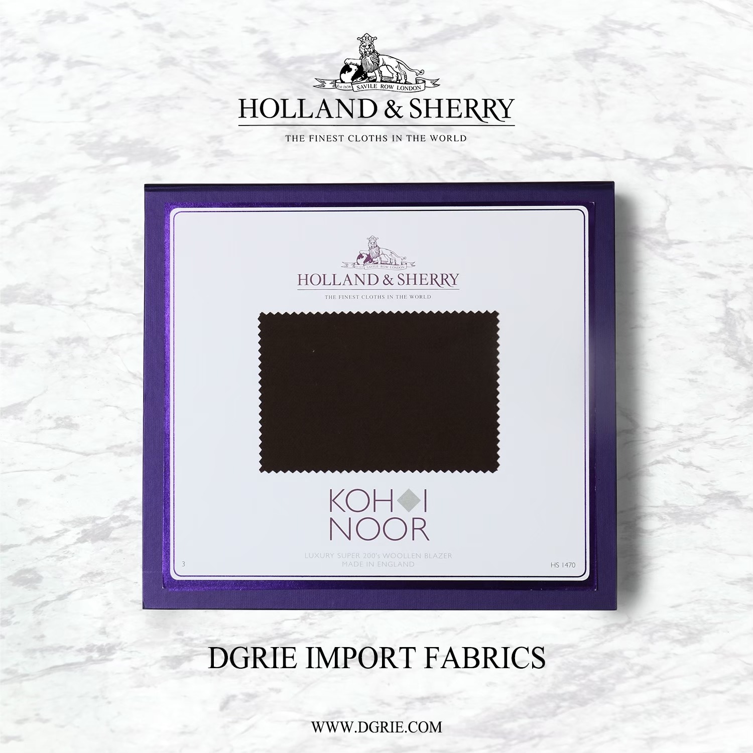 Koh i Noor - Holland & Sherry - LUXURY SUPER 200’s Woollen