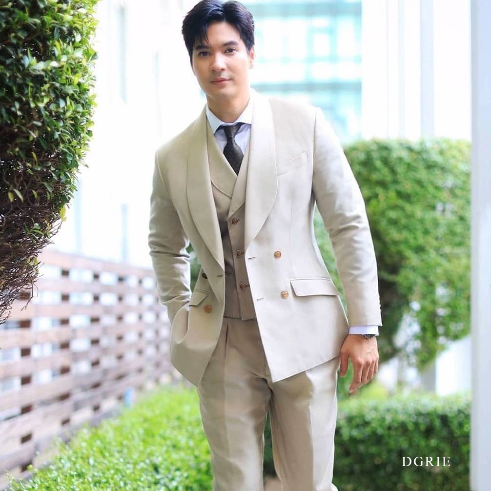 DGRIE Spotlight เสื้อสูท Mike Pattarade Beige Wool 3 Piece Suits 1 DGRIE Spotlight เสื้อสูท Mike Pattarade Beige Wool 3 Piece Suits