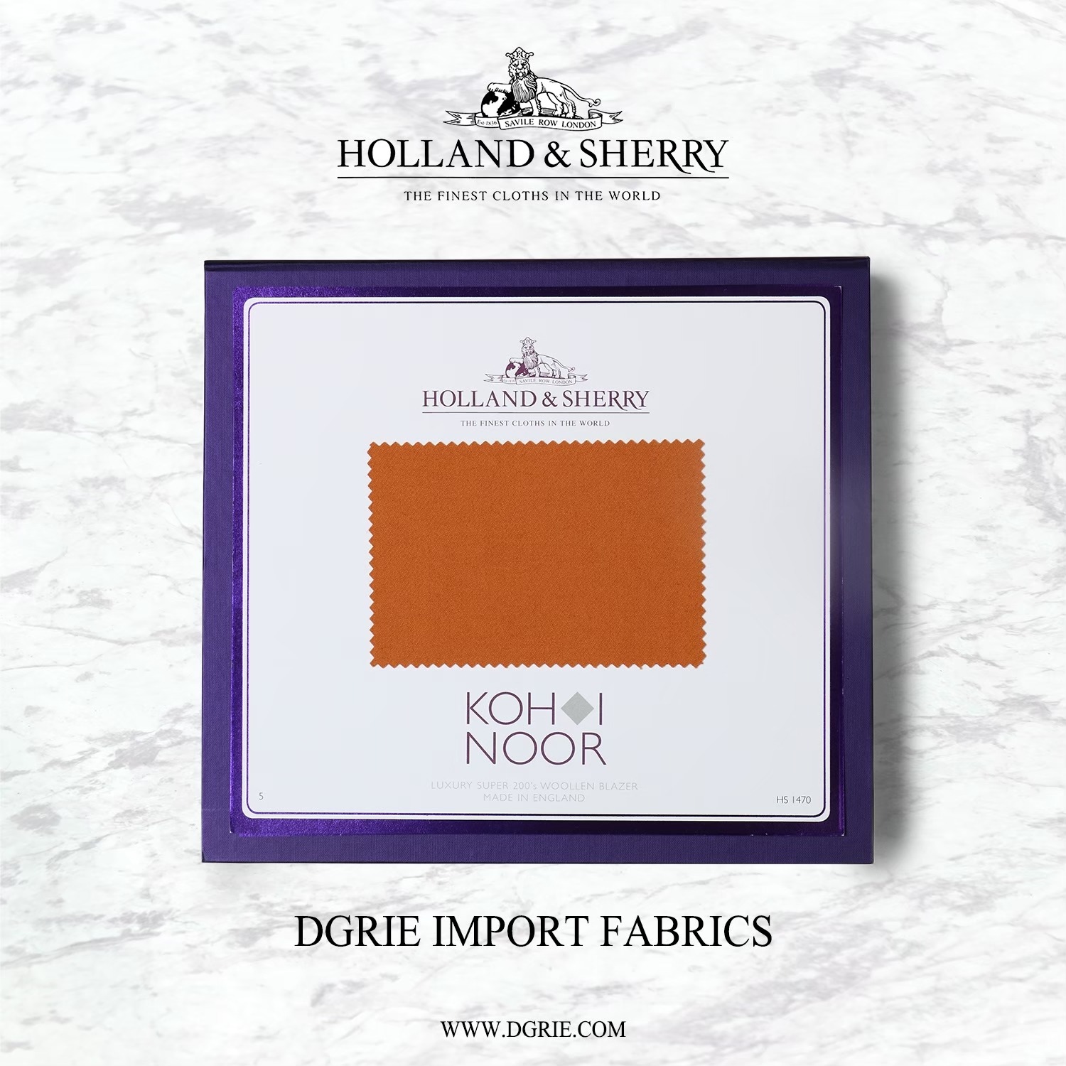 Koh i Noor - Holland & Sherry - LUXURY SUPER 200’s Woollen