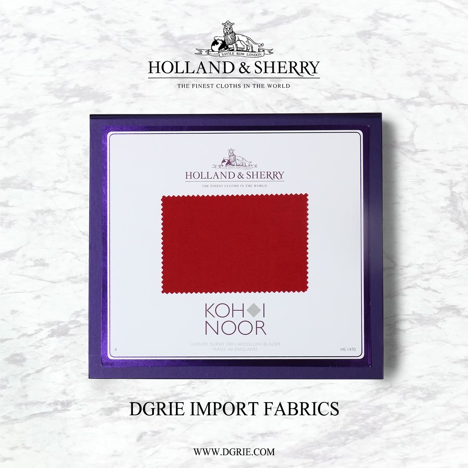 Koh i Noor - Holland & Sherry - LUXURY SUPER 200’s Woollen