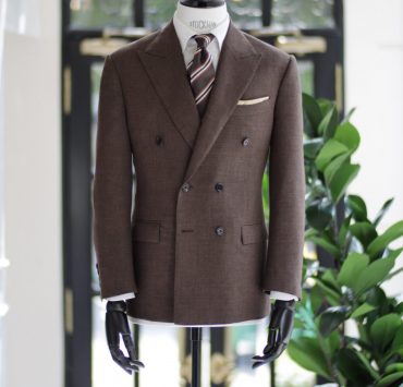 ตัดสูท DGRIE Fox Brothers Brown Double-Brested suits 14 ตัดสูท DGRIE Fox Brothers Brown Double-Brested suits
