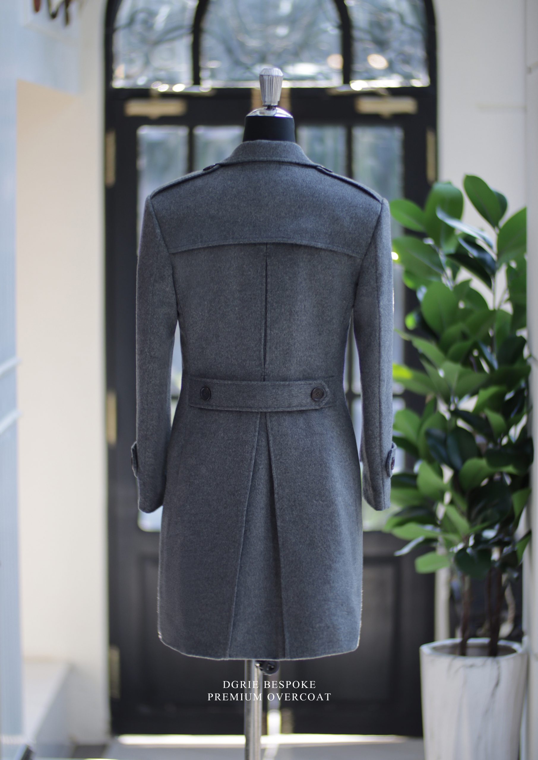 ตัดเสื้อโค้ท สีเทา DGRIE PREMIUM GREY OVERCOAT