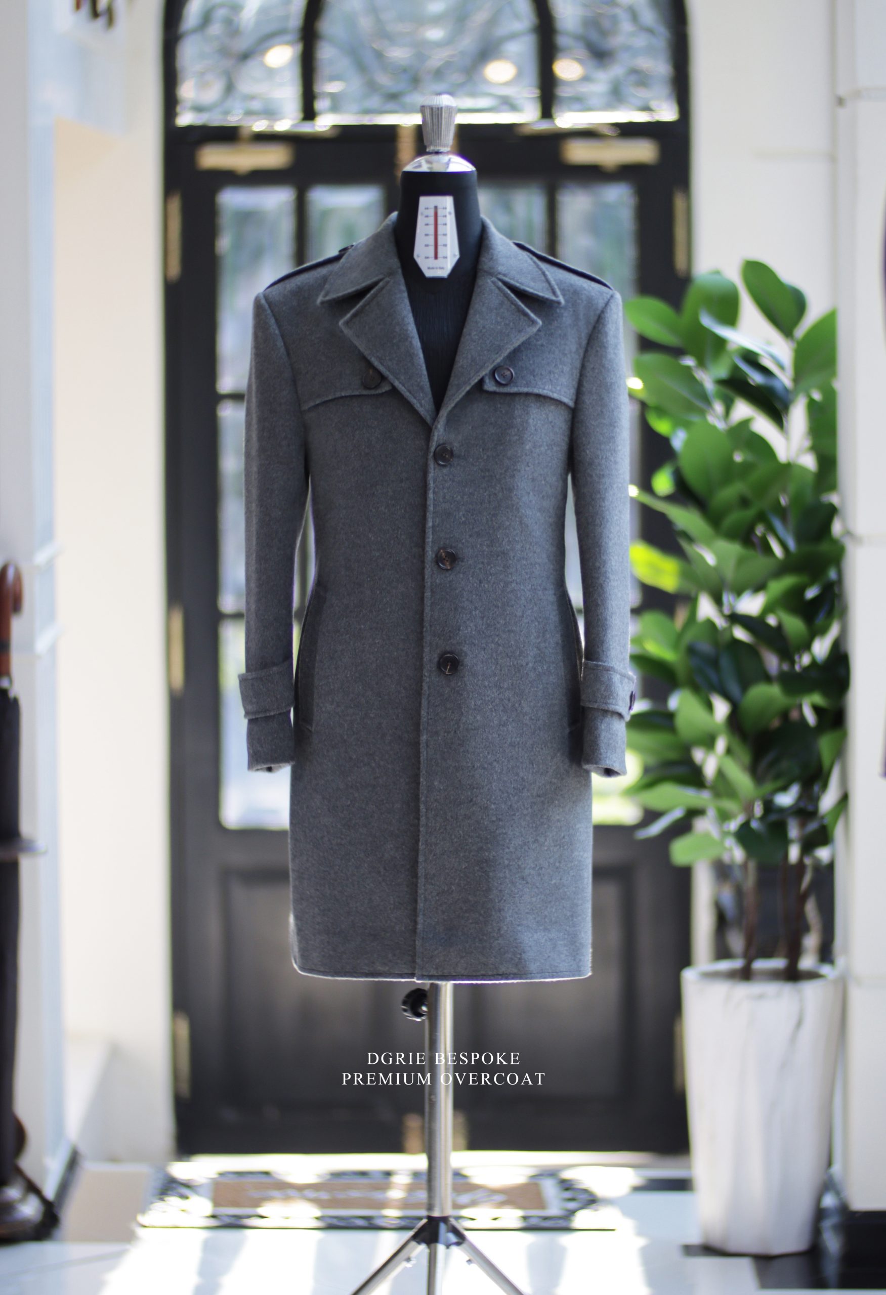 ตัดเสื้อโค้ท สีเทา DGRIE PREMIUM GREY OVERCOAT