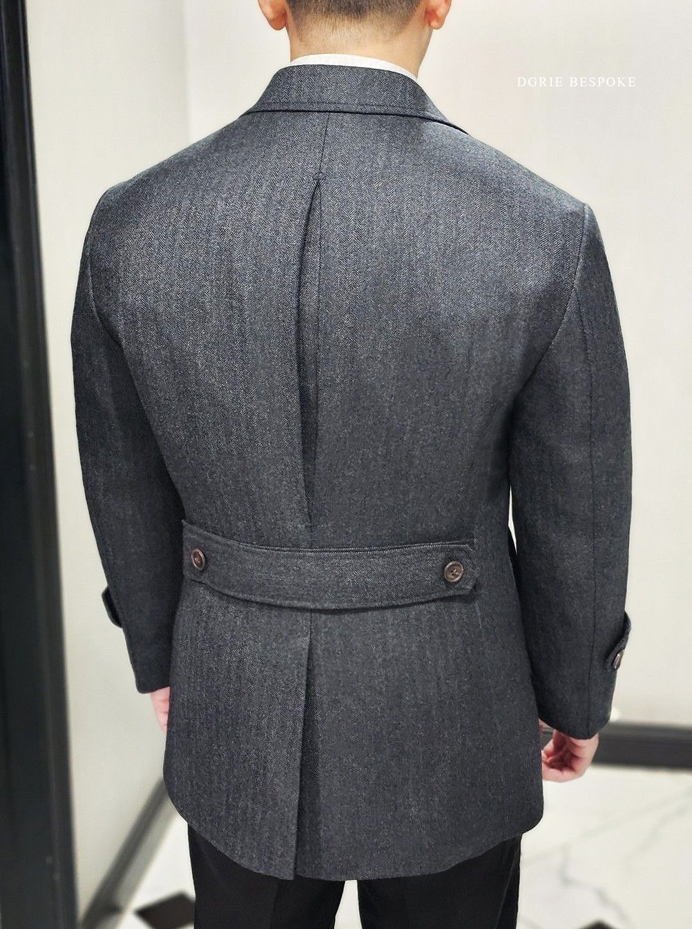 ตัดโค้ทสั้น สีเทา DGRIE SHORT OVERCOAT 5-15C