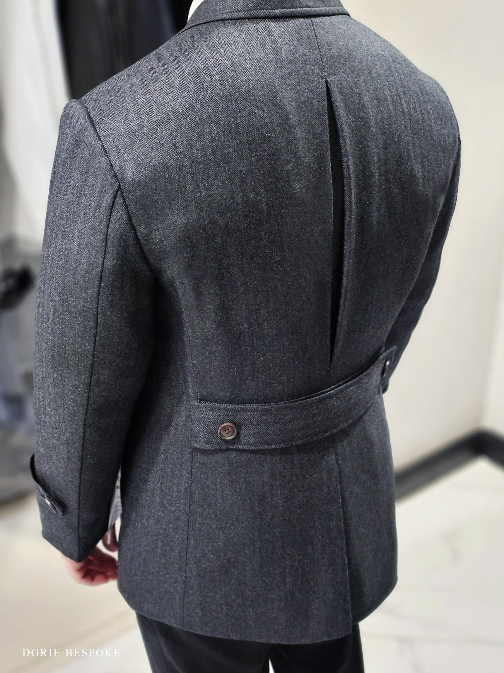 ตัดโค้ทสั้น สีเทา DGRIE SHORT OVERCOAT 5-15C