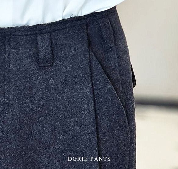 IMG_3153 copy copy ตัดกางเกงคลาสสิค Flannel Pleated Casual Pant