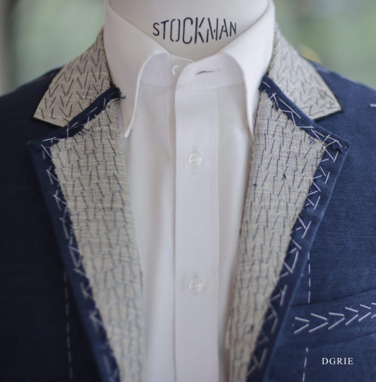 ตัดสูทหางม้า Full Canvas Navy Suits