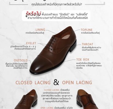 8 จุดสำคัญที่บ่งบอกว่ารองเท้ามีคุณภาพ - DGRIE