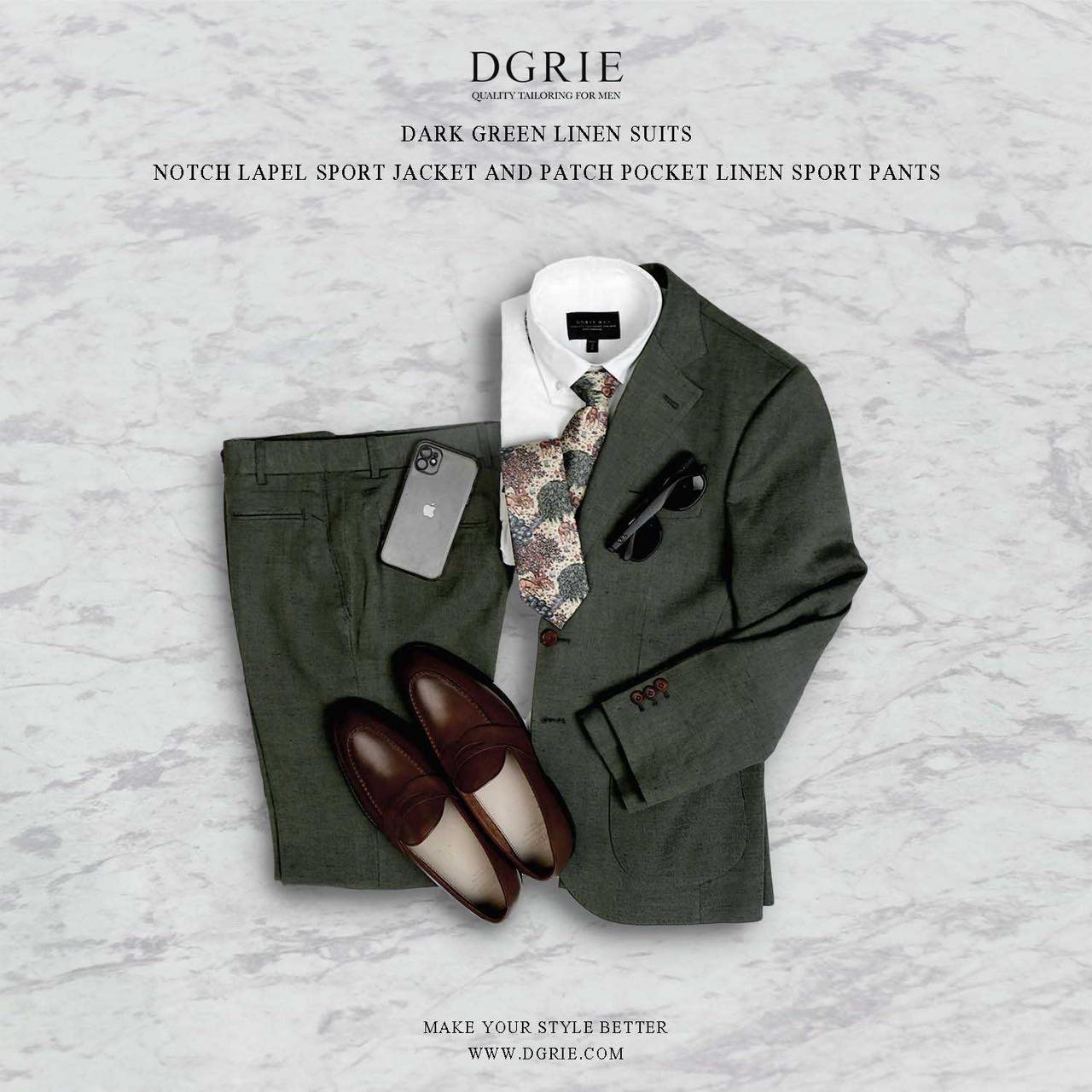 428609557_787636666732909_8998742416042436200_n เสื้อสูท ลินิน สีเขียว Dark Green Wool Silk Linen Suit - DGRIE