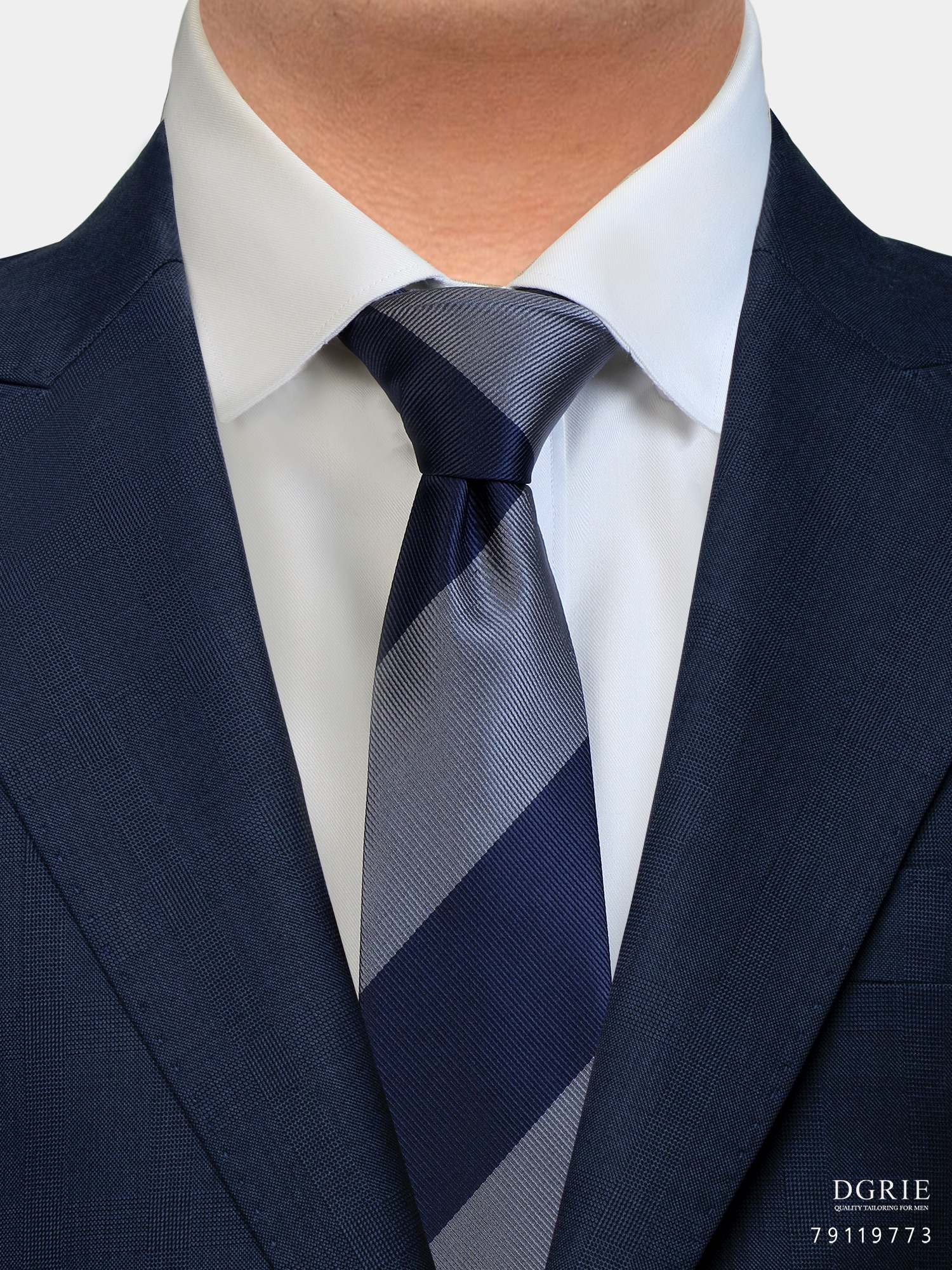 เนคไท Multi-Color Mix Stripe Necktie | DGRIE